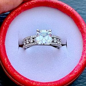 Solid 925 Sterling Silver Luxury Band Ring